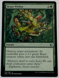 MTG - 1x Beast Within - Conspiracy: Take the Crown - NM Magic the Gathering #174 - Image 1