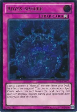 Yugioh! MP Abyss-sphere - ABYR-EN072 - Ultimate Rare - Unlimited Edition Moderat - Image 1