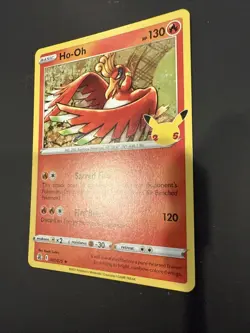 Pokemon Celebrations 25th Anniversary Ho-Oh Holo Rare Card 01/25 - Image 4