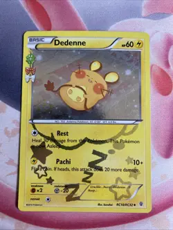 Pokemon TCG Dedenne Generations Radiant Collection Card RC10/RC32 Holo MP - Image 1