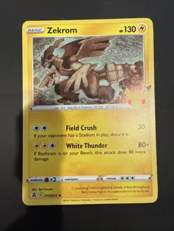 Pokemon TCG Zekrom Holo Rare Card 10/25 Celebrations Series - Image 1