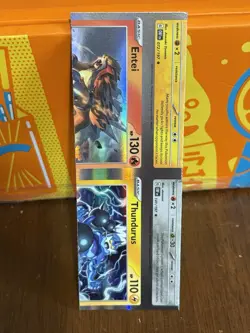 Pokemon Card - Error Miscut NFC Holo 1/1 Entei Pokemon Card Accessory Bookmark - Image 1
