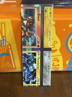 Pokemon Card - Error Miscut NFC Holo 1/1 Entei Pokemon Card Accessory Bookmark - Image 2