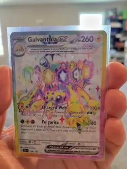 Pokemon TCG Galvantula EX Holo Ultra Rare Card Stellar Crown Series 159/142 Sv07 - Image 1