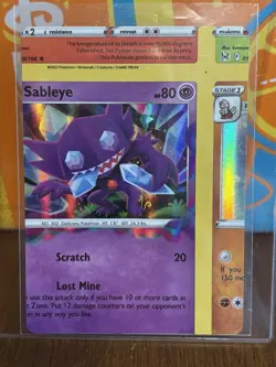 Pokemon Card - SABLEYE Error Miscut NFC Holo 1/1 💎 - Image 1