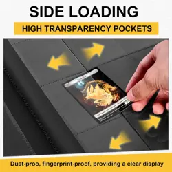 1024 POCKET TRADING CARD BINDER COMPATIBLE WITH POKEMON TCG MTG, BASEBALL CARDS - Image 4