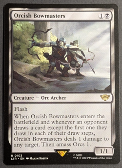 MTG - 1x Orcish Bowmasters - NM Pack Fresh - LOTR: Tales of Middle Earth LTR 103 - Image 1