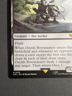 MTG - 1x Orcish Bowmasters - NM Pack Fresh - LOTR: Tales of Middle Earth LTR 103 - Image 4