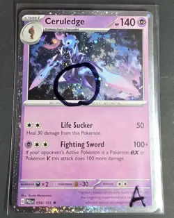 SWIRL Ceruledge 098/193 Cosmos Promo Holo Rare Paldea Evolved Pokemon Card NM A - Image 1