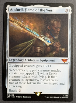 MTG - 1x Anduril Flame of the West NM - Lord of the Rings: Tales of Middle Earth - Image 1
