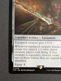 MTG - 1x Anduril Flame of the West NM - Lord of the Rings: Tales of Middle Earth - Image 4
