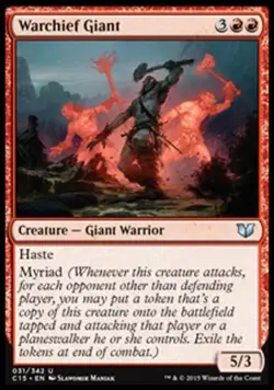 Warchief Giant - Medium Play MTG Commander 2015 - Image 1