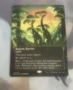 Raging Ravine (Galaxy Foil) Borderless EOE Rare NM Edge of Eternities MTG - Image 1