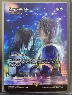 Stay with Me - Rhystic Study (Showcase) Final Fantasy: Through the Ages Foil MTG - Image 1