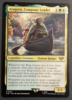 MTG - 1x Aragorn Company Leader - NM Pack Fresh - LOTR: Tales of Middle Earth - Image 1