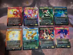 MtG Sonic the Hedgehog Secret Lair Complete Non Foil Set (Opened) - Image 2