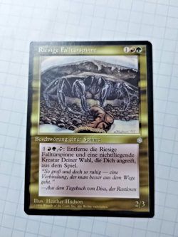 MTG Giant Trap Door Spider (Riesige Fallturspinne) Ice Age Reg.-Bit of Edge Wear - Image 1