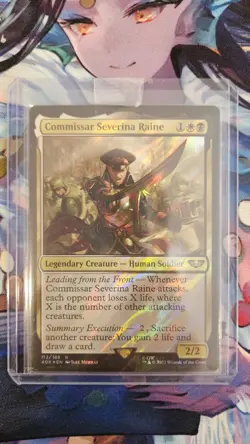 MtG Commissar Severina Raine SURGE FOIL NM Universes Beyond Warhammer 40,000 40K - Image 1