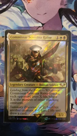 MtG Commissar Severina Raine SURGE FOIL NM Universes Beyond Warhammer 40,000 40K - Image 2