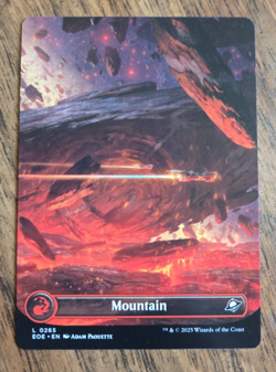 Mountain 0265 Borderless MTG Edge of Eternities Regular Land - Image 1