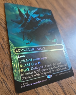 Lumbering Falls 0024 Borderless MTG Edge of Eternities: Stellar Sights Foil Land - Image 2