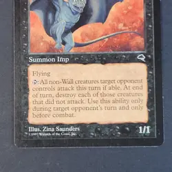 MTG - 1x Maddening Imp - Tempest - LP/LP+ - Vintage Black - Magic The Gathering - Image 4