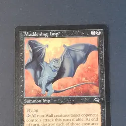 MTG - 1x Maddening Imp - Tempest - LP/LP+ - Vintage Black - Magic The Gathering - Image 5
