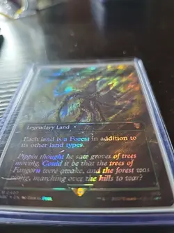 MTG Lord Of The Rings NM Surge Foil Fangorn Forest - Yavimaya Cradle Of Growth - Image 1