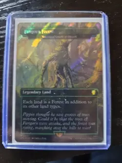 MTG Lord Of The Rings NM Surge Foil Fangorn Forest - Yavimaya Cradle Of Growth - Image 2