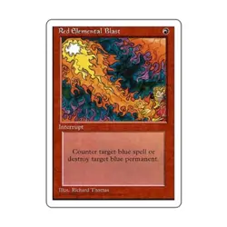 WOTC MtG 4th Ed Red Elemental Blast (C) EX - Image 1