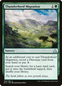 Thunderherd Migration [Rivals of Ixalan] Magic MTG - Image 1