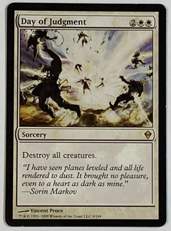 MTG - 1x Day of Judgment - Zendikar - NM - Rare - White Magic The Gathering 2009 - Image 1