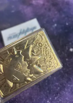Vtg Pokemon 23K Gold Plated Card 1999 Burger King Limited Edition Togepi w/ Case - Image 3