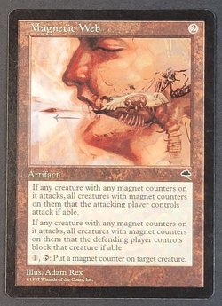 MTG - 1x Magnetic Web - Tempest - NM/LP - Vintage Rare - Magic the Gathering CCG - Image 1