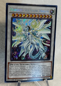 Yugioh Stardust Sifr Divine Dragon BLMM-EN151 1st Edition Secret Rare - Image 2