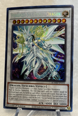 Yugioh Stardust Sifr Divine Dragon BLMM-EN151 1st Edition Secret Rare - Image 3