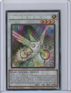 Yugioh RA01-EN031 Herald of the Arc Light - Secret Rare 1st Edition - Image 1