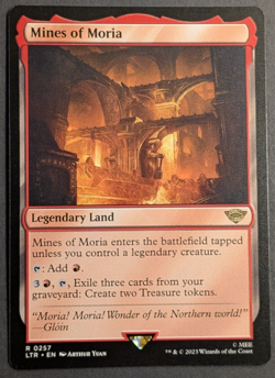 MTG - 1x Mines of Moria, NM Pack Fresh, Lord of the Rings: Tales of Middle Earth - Image 1