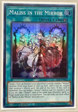 Yugioh! Maliss in the Mirror - ALIN-EN064 - Super Rare - 1st Edition Near Mint, - Image 1