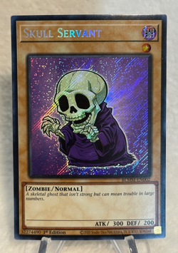 Yugioh Skull Servant BLMM-EN002 Secret Rare 1st Edition - Image 1