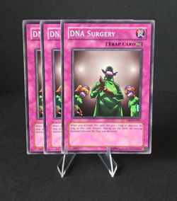 x3 Playset Yugioh Trap DNA Surgery DB1-EN081 Common NM - Image 1