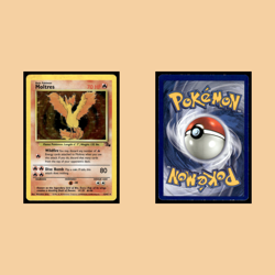 Moltres #12 1999 Classic - Fossil Basic/Rare Holo Pokemon Card EX - Image 3