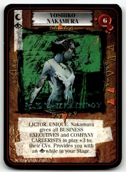 1995 Kult Reality is a Lie! Trading card game - YOSHIKO NAKAMURA - Image 1
