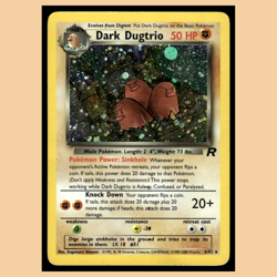Dark Dugtrio #6 2000 Classic - Team Rocket Stage 1/Rare Holo Pokemon Card Poor - Image 1