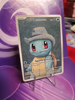 Squirtle with Grey Felt Hat Pokemon x Van Gogh Black Star Promo ACG Art Card NM - Image 2
