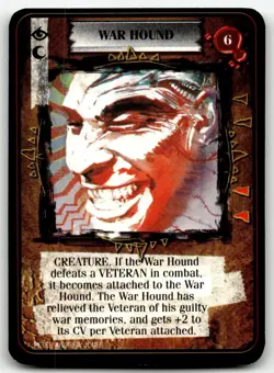 1995 Kult Reality is a Lie! Trading card game - WAR HOUND - Image 1