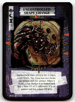 1995 Kult Reality is a Lie! Trading card game - UNCONTROLLED SHAPE CHANGE - Image 1