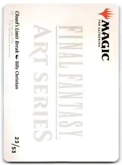 Cloud's Limit Break Art Card #23 Art Series: FINAL FANTASY - Image 2