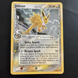 Pokemon TCG Jolteon Delta Species Holo Card 2005 7/113 Rare HP - Image 1