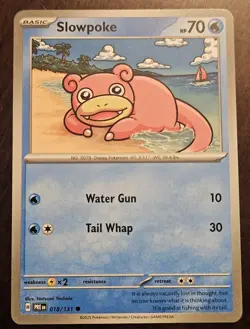 NM Prismatic Slowpoke 018/131 - Custom Art OWO Edition Cute Pokemon TCG Card - Image 1